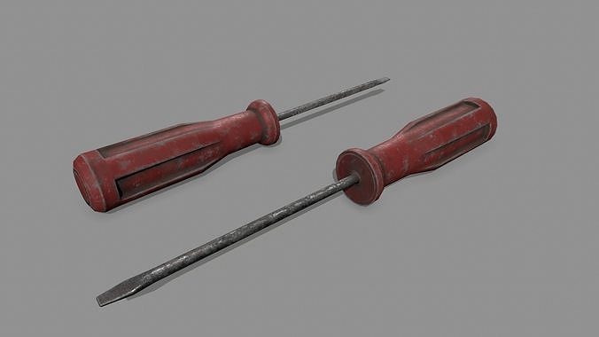 screwdriver Low-poly 3D model