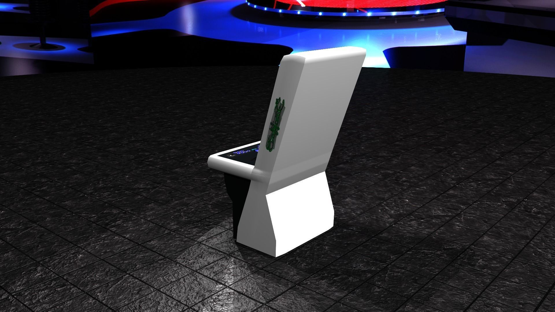 Arcade Machine 3D Model Free low-poly 3D model_0