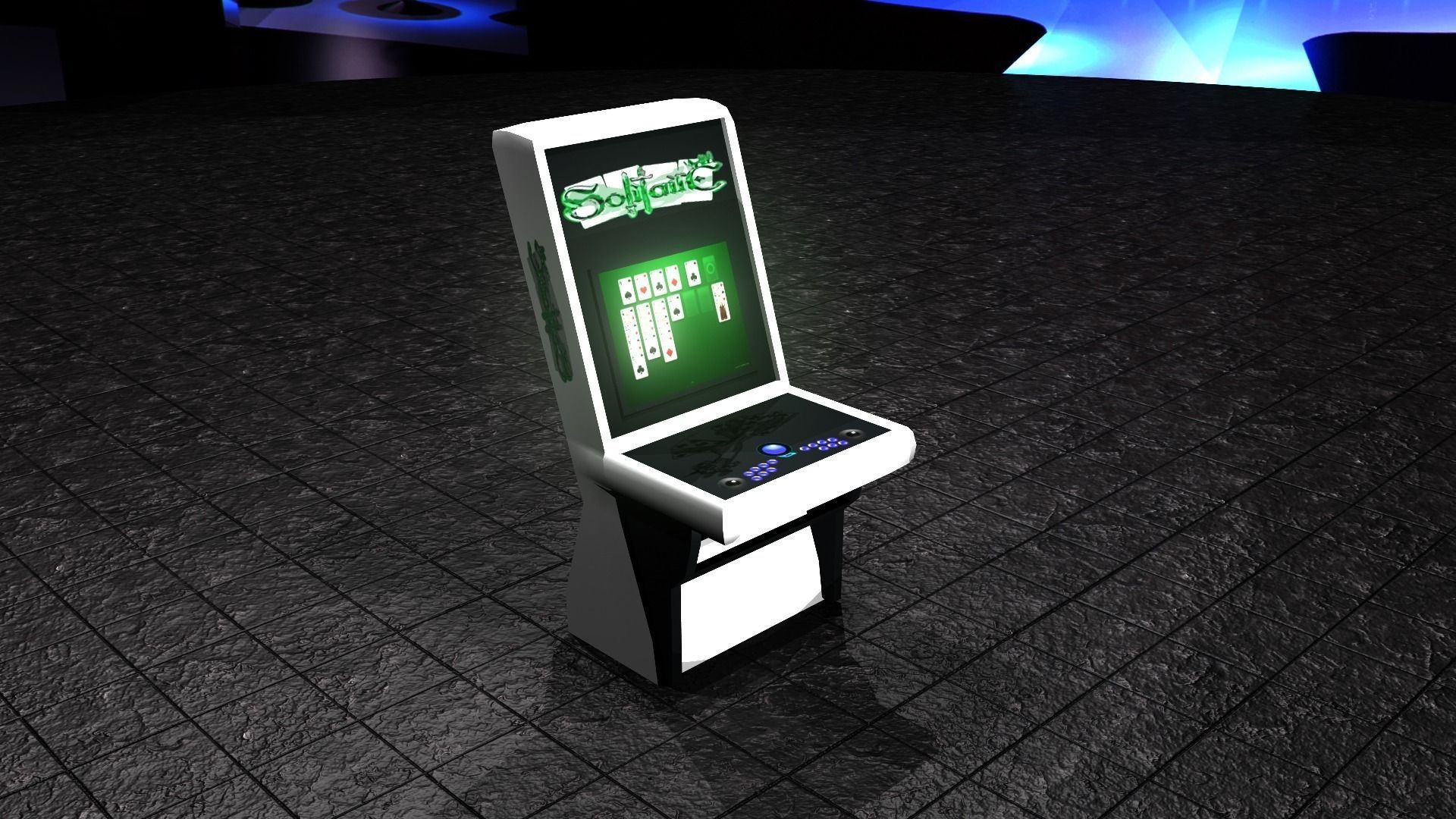 Arcade Machine 3D Model Free low-poly 3D model_4