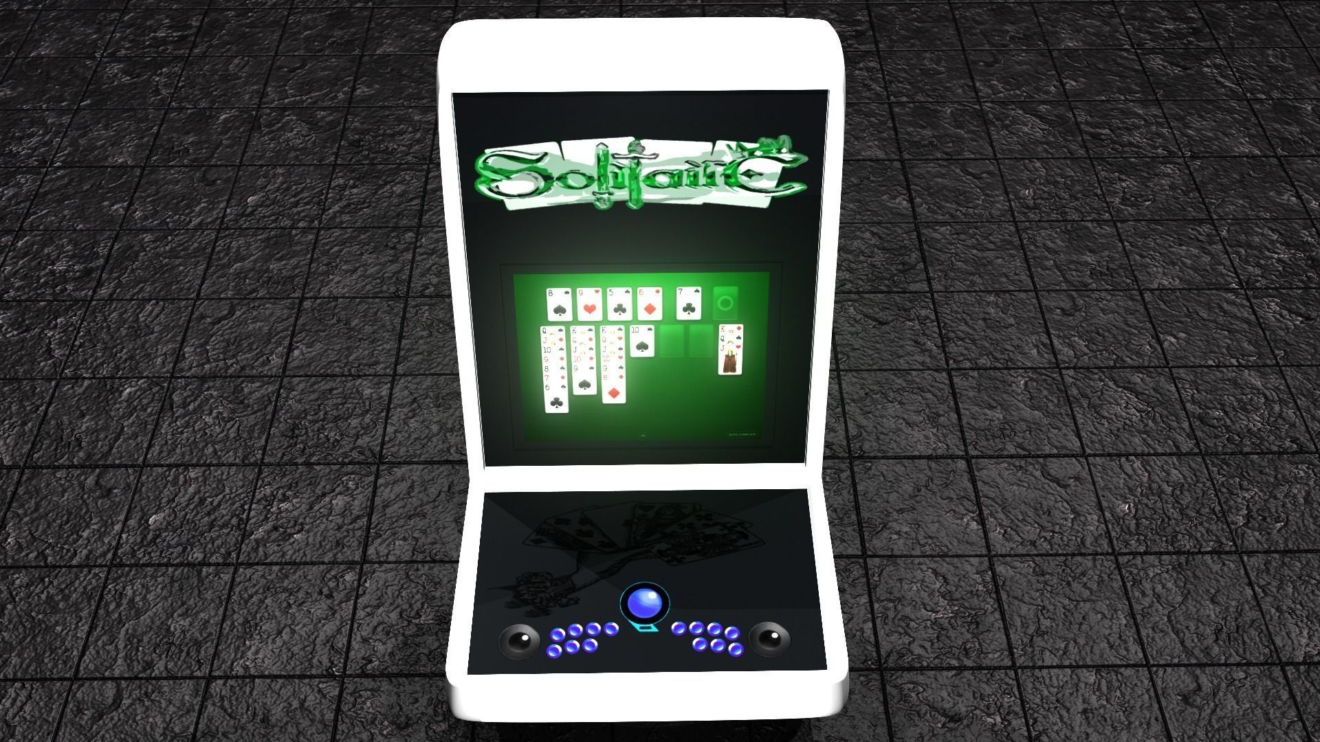 Arcade Machine 3D Model Free low-poly 3D model_3