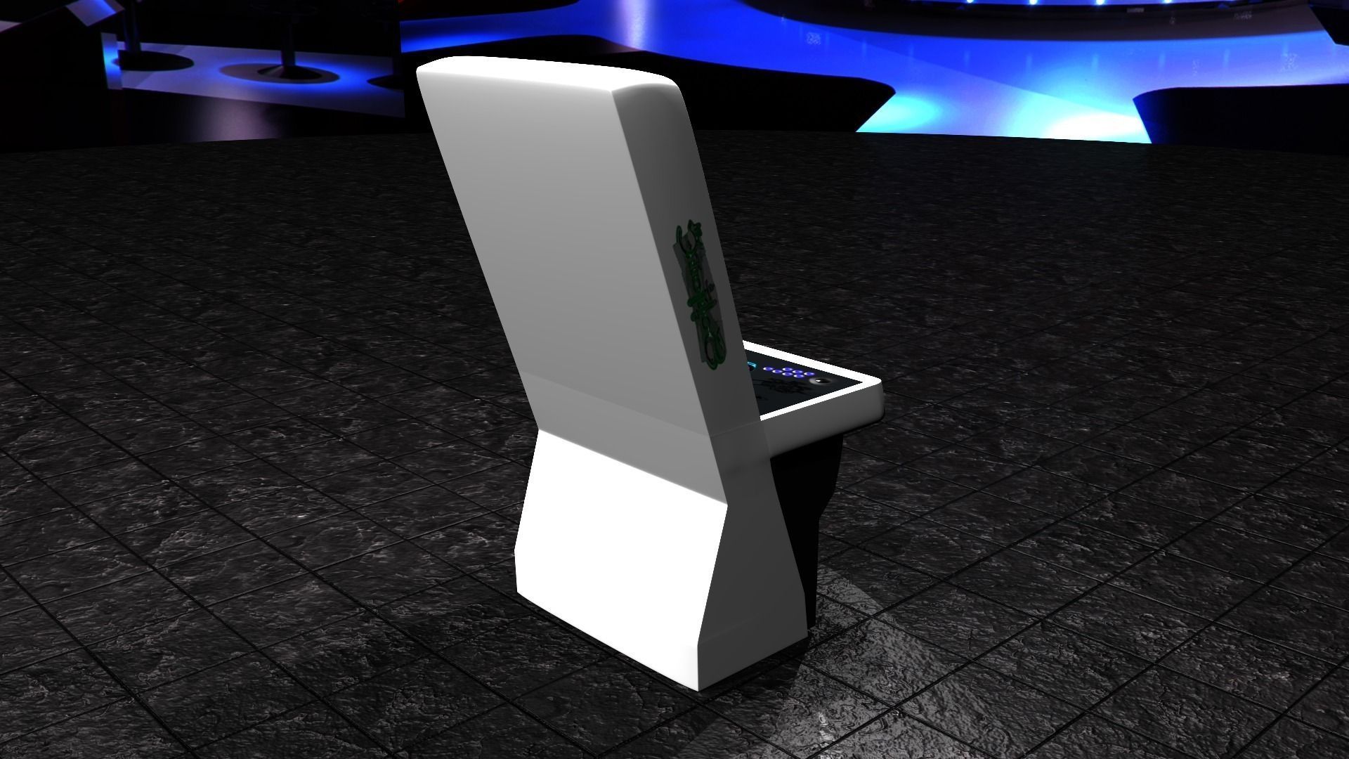 Arcade Machine 3D Model Free low-poly 3D model_1