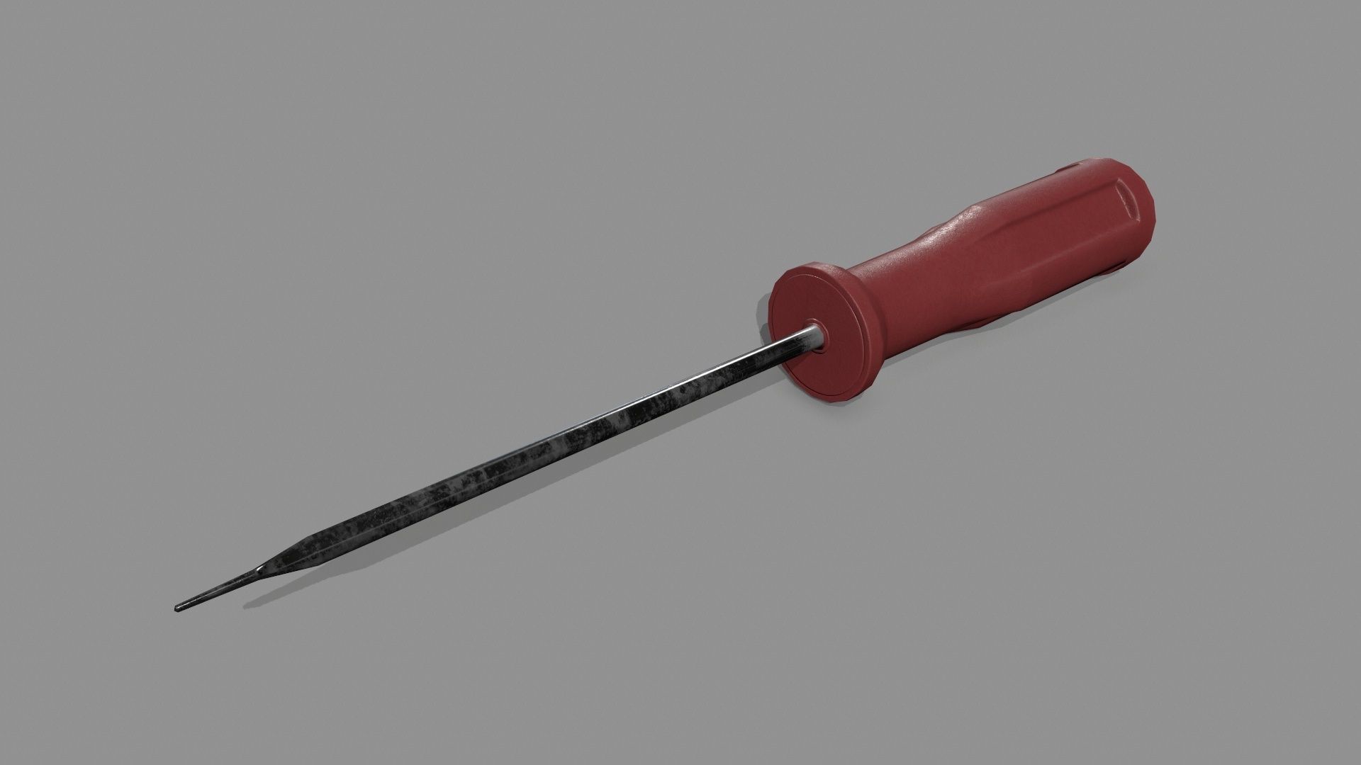 screwdriver Low-poly 3D model_4