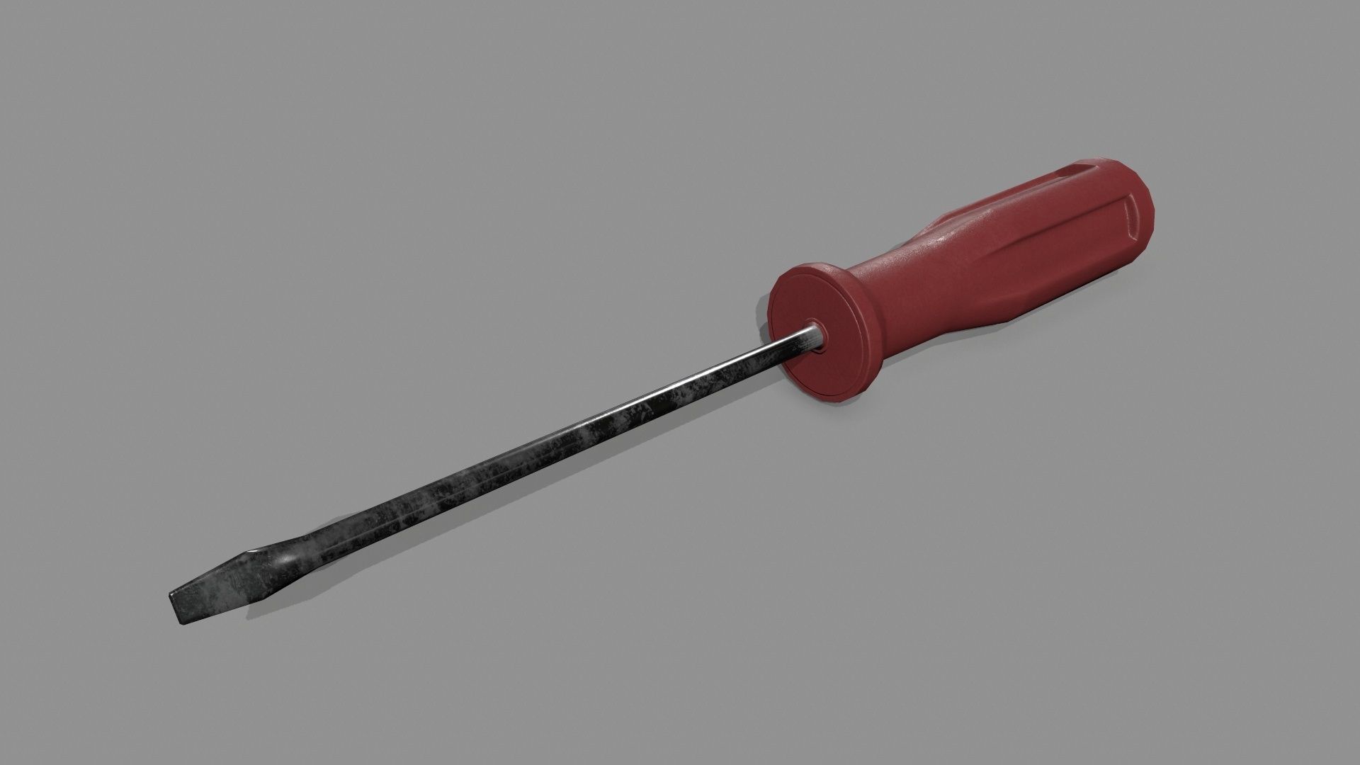 screwdriver Low-poly 3D model_3
