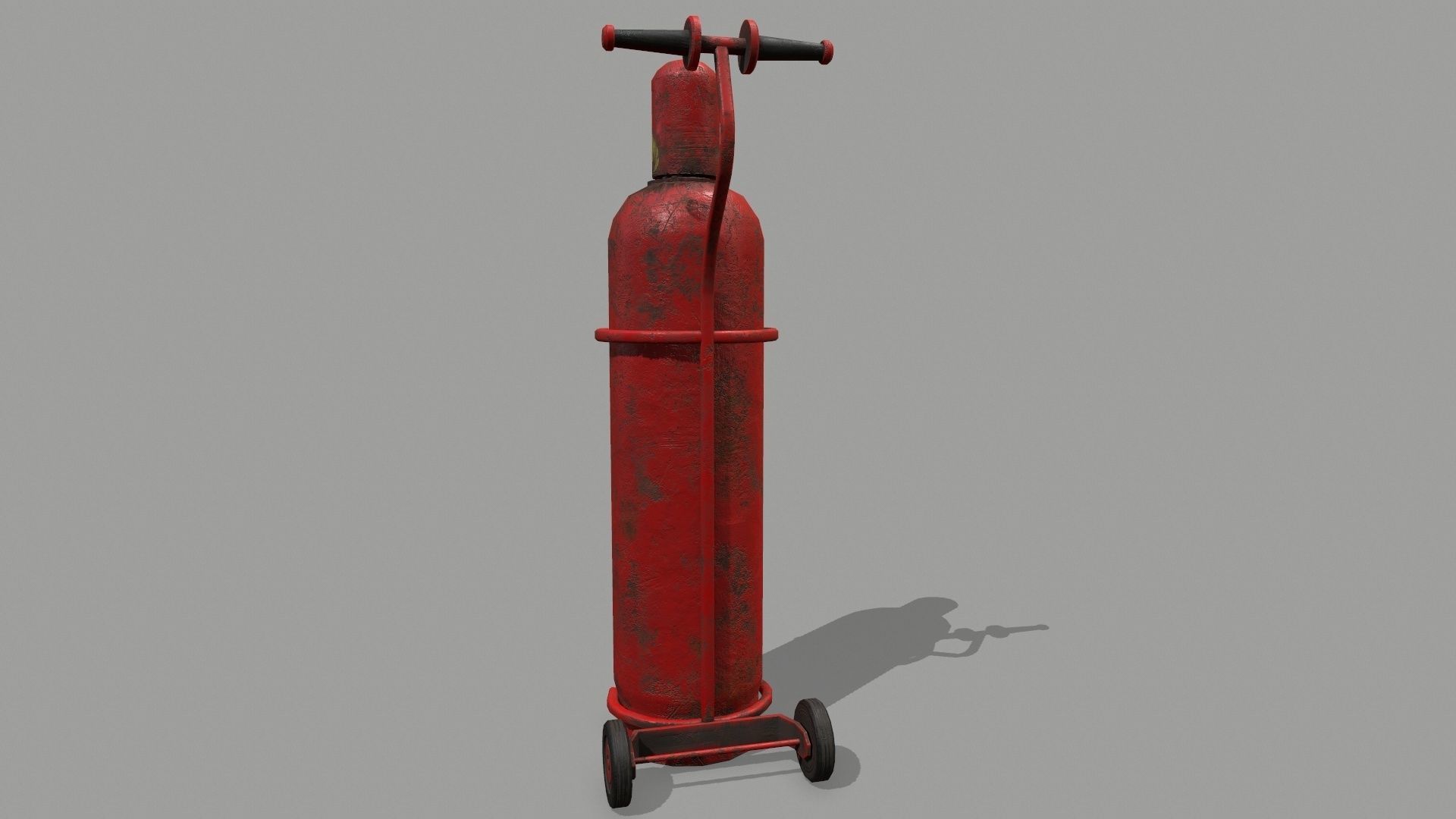 gas cylinder Low-poly 3D model_5