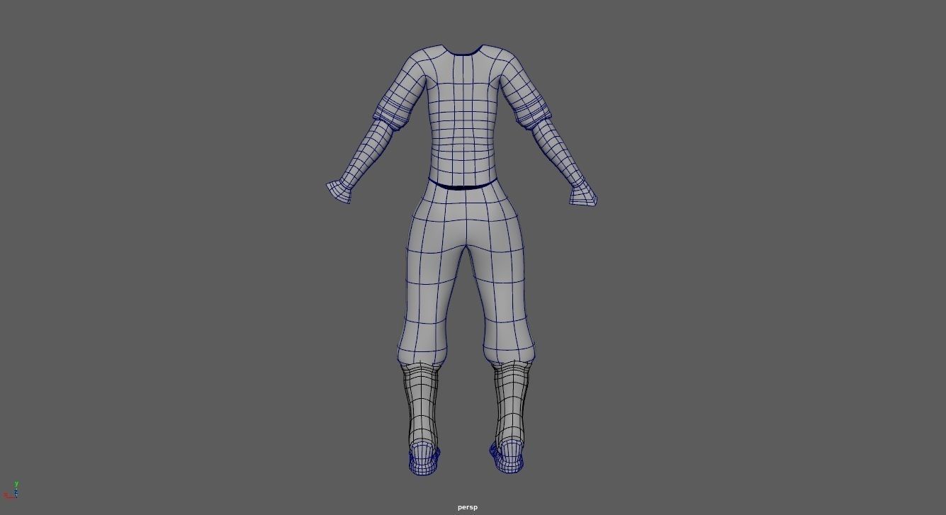 Clothes for Avatar Character Free low-poly 3D model_5