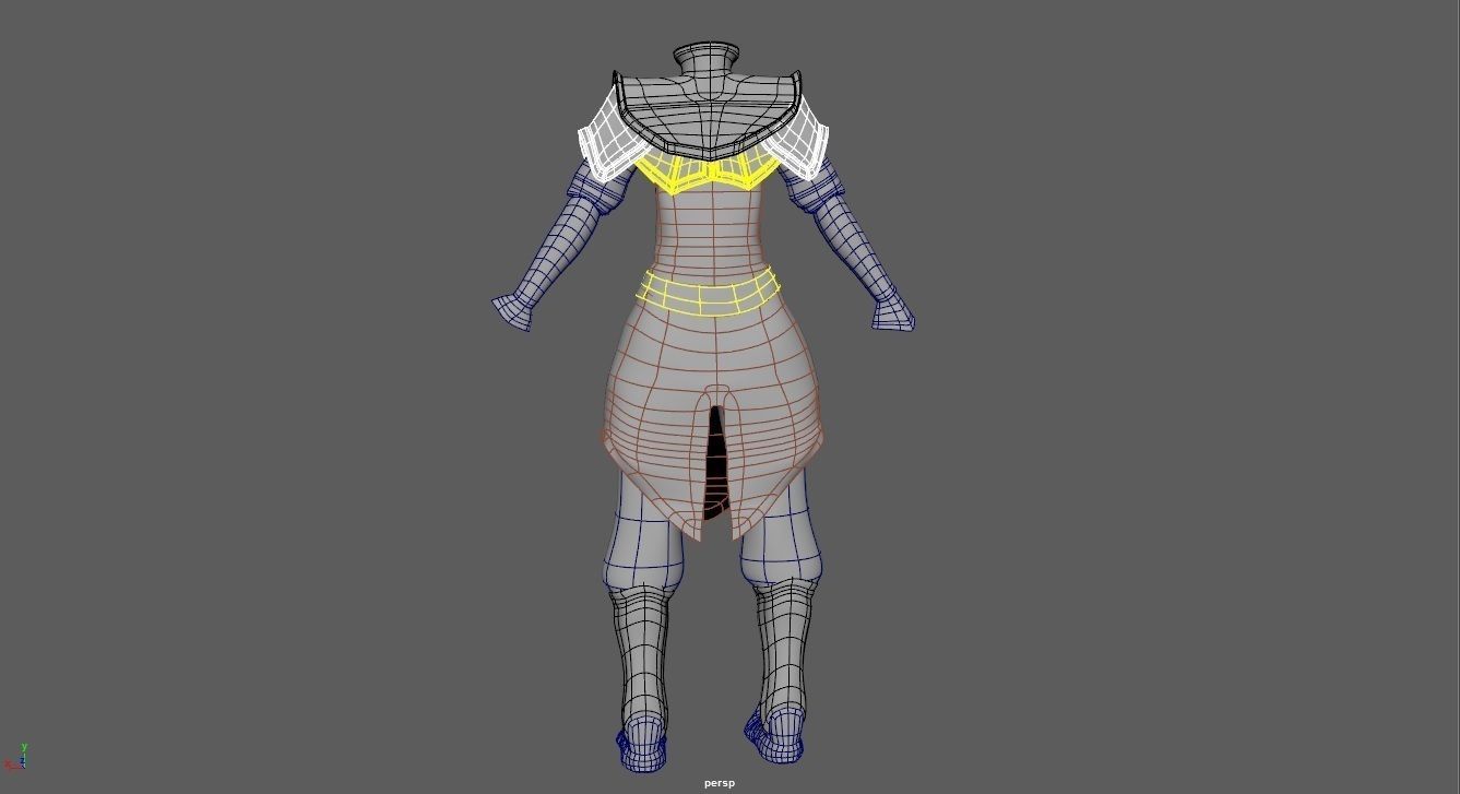 Clothes for Avatar Character Free low-poly 3D model_6