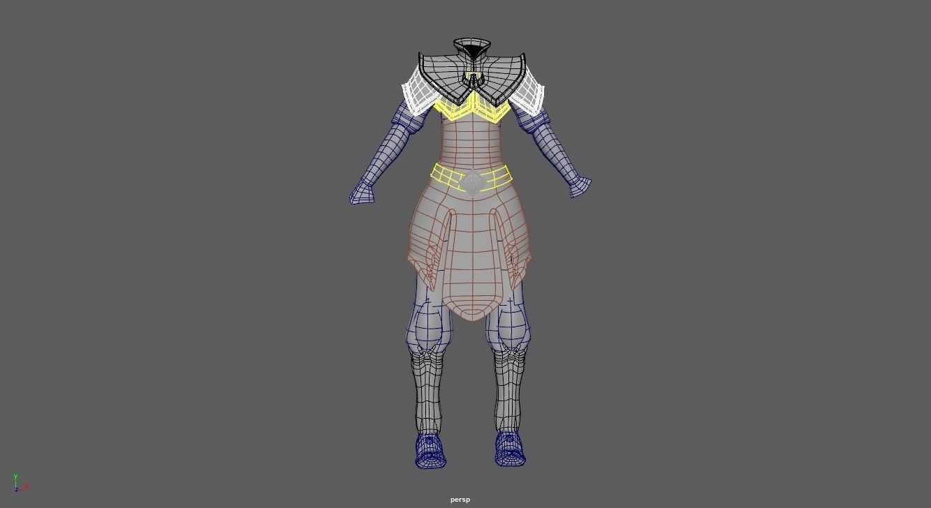Clothes for Avatar Character Free low-poly 3D model_4