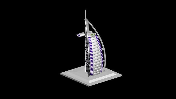 Burj Al Arab 3D print model