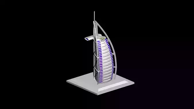 Burj Al Arab 3D print model