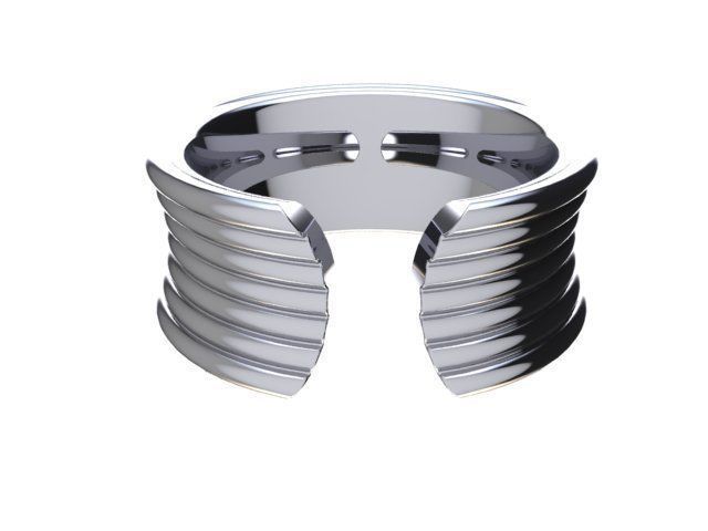 Wired 3d printable model ring 3D print model_3