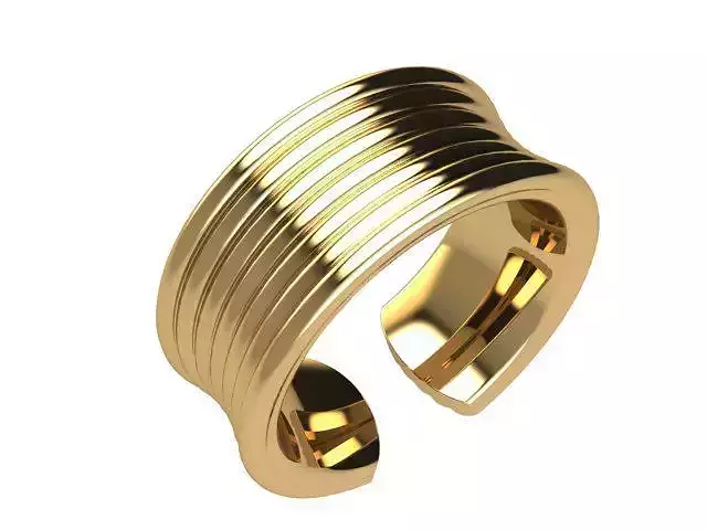 Wired 3d printable model ring 3D print model