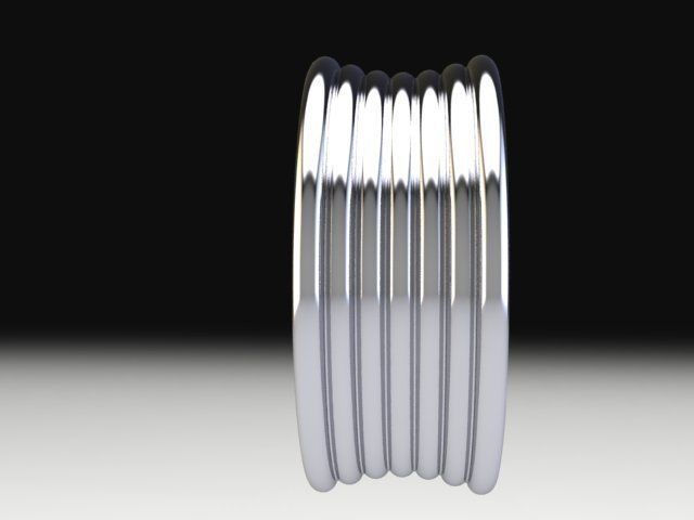 Wired 3d printable model ring 3D print model_5