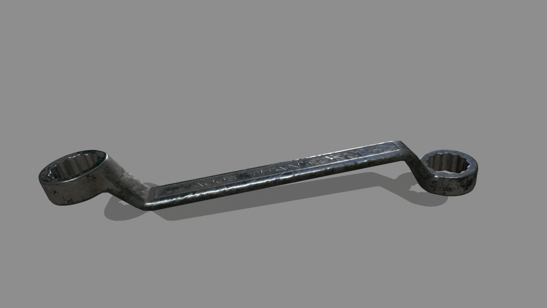 wrench ratchet Low-poly 3D model_9