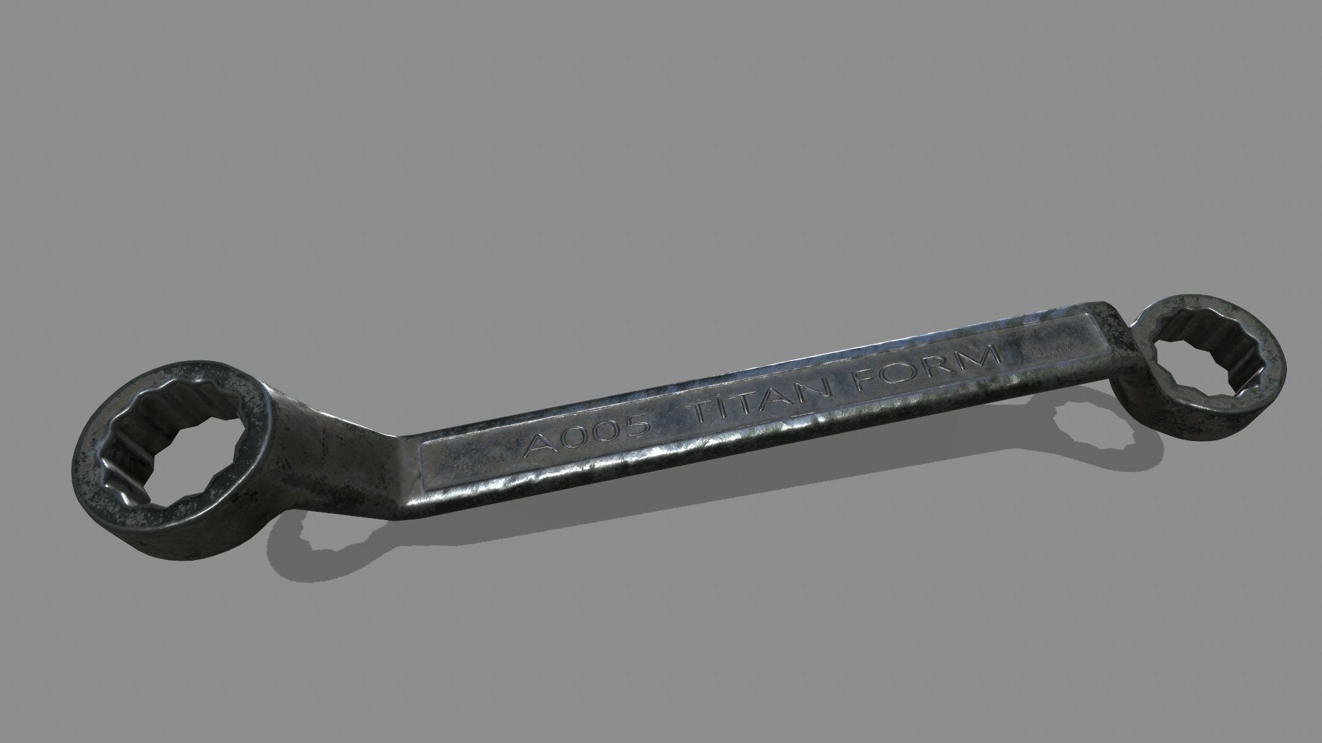 wrench ratchet Low-poly 3D model_5