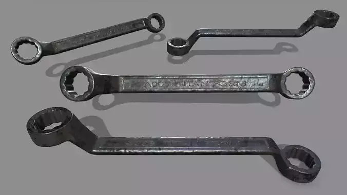 wrench ratchet Low-poly 3D model