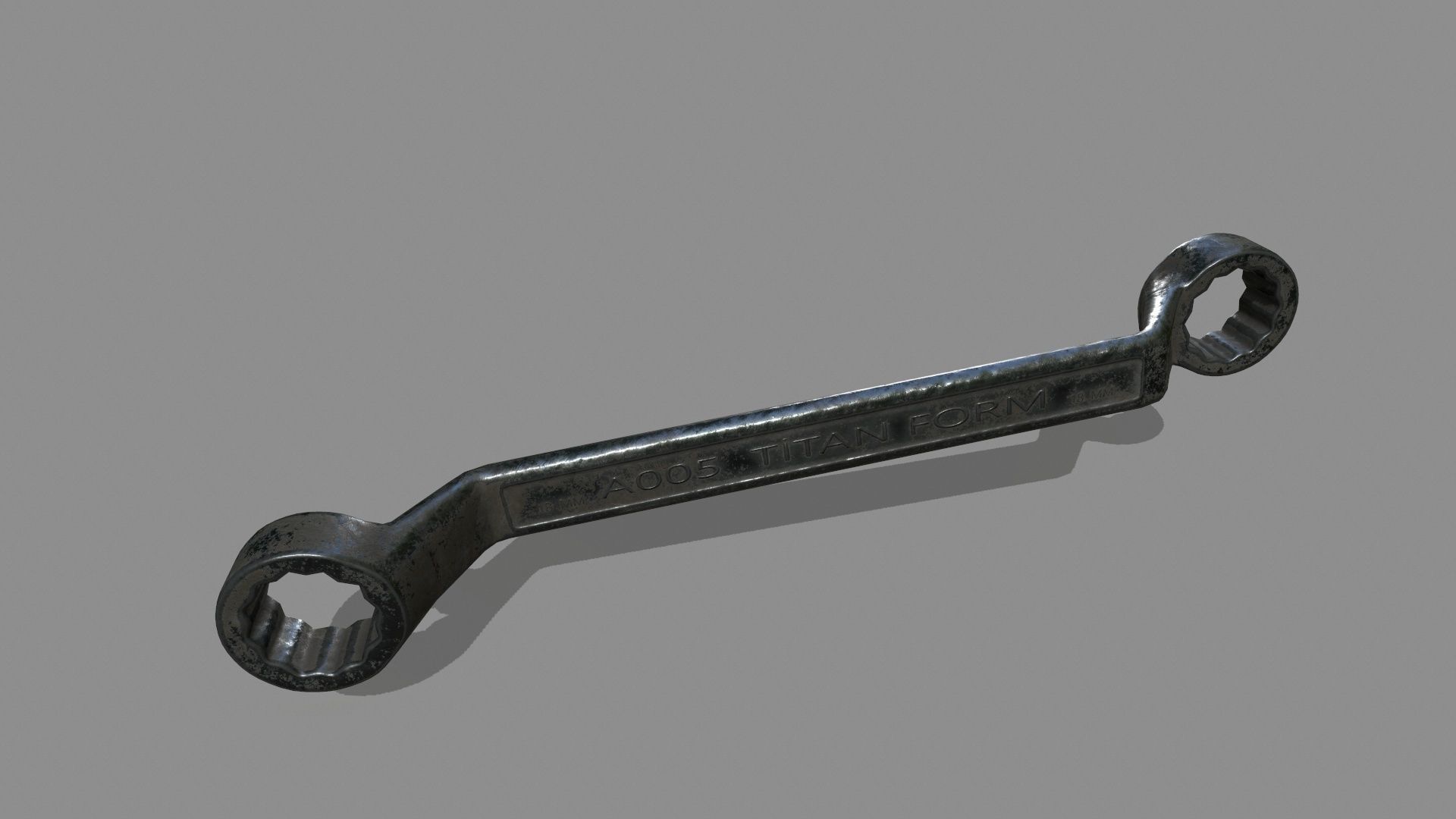 wrench ratchet Low-poly 3D model_3