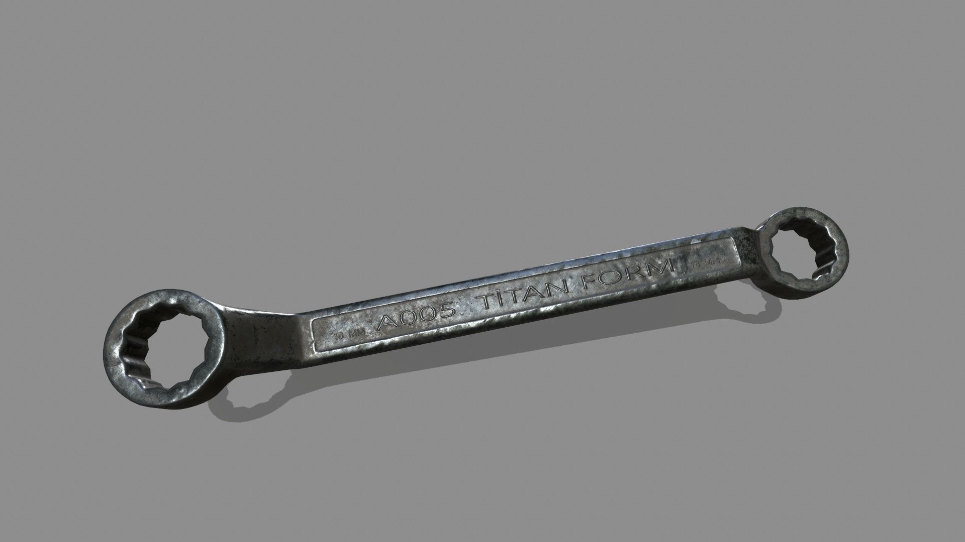 wrench ratchet Low-poly 3D model_4