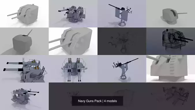 Navy Guns Pack