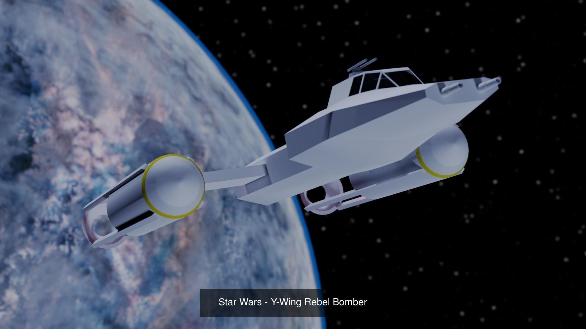 Pack of Star Wars Spaceships 3D Model Collection_13