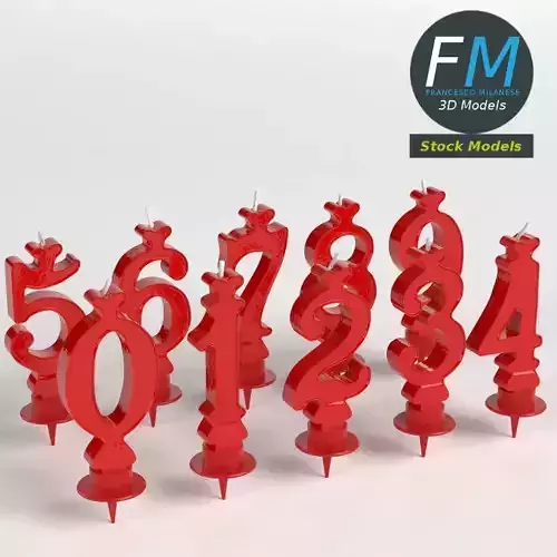 Number candles for cakes