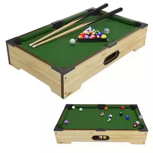 Mini Billiard Toy Set 3D model