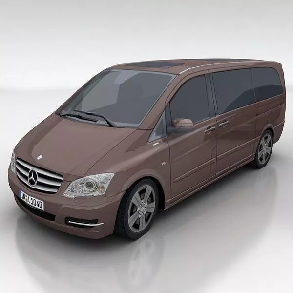 Mercedes Viano Low-poly 3D model