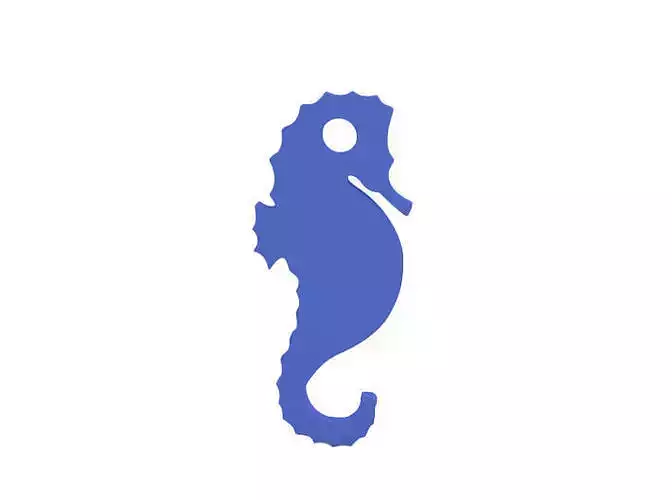 Keychain seahorse