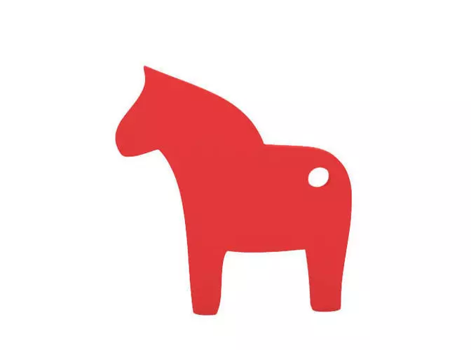 Keychain horse keyring 3D print model_0