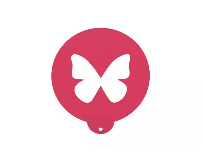 Coffee  Food stencil 3D print model_0