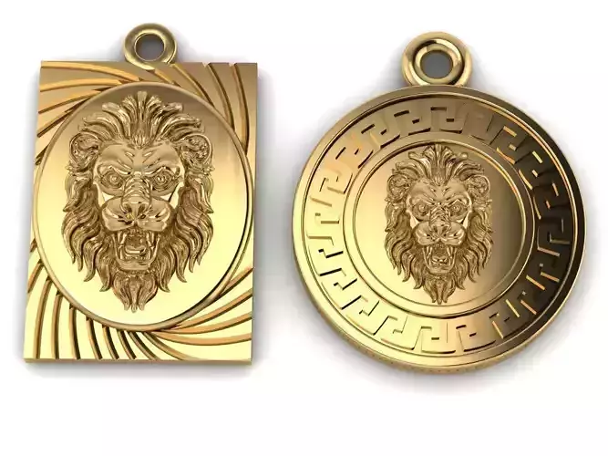 lion head medallion