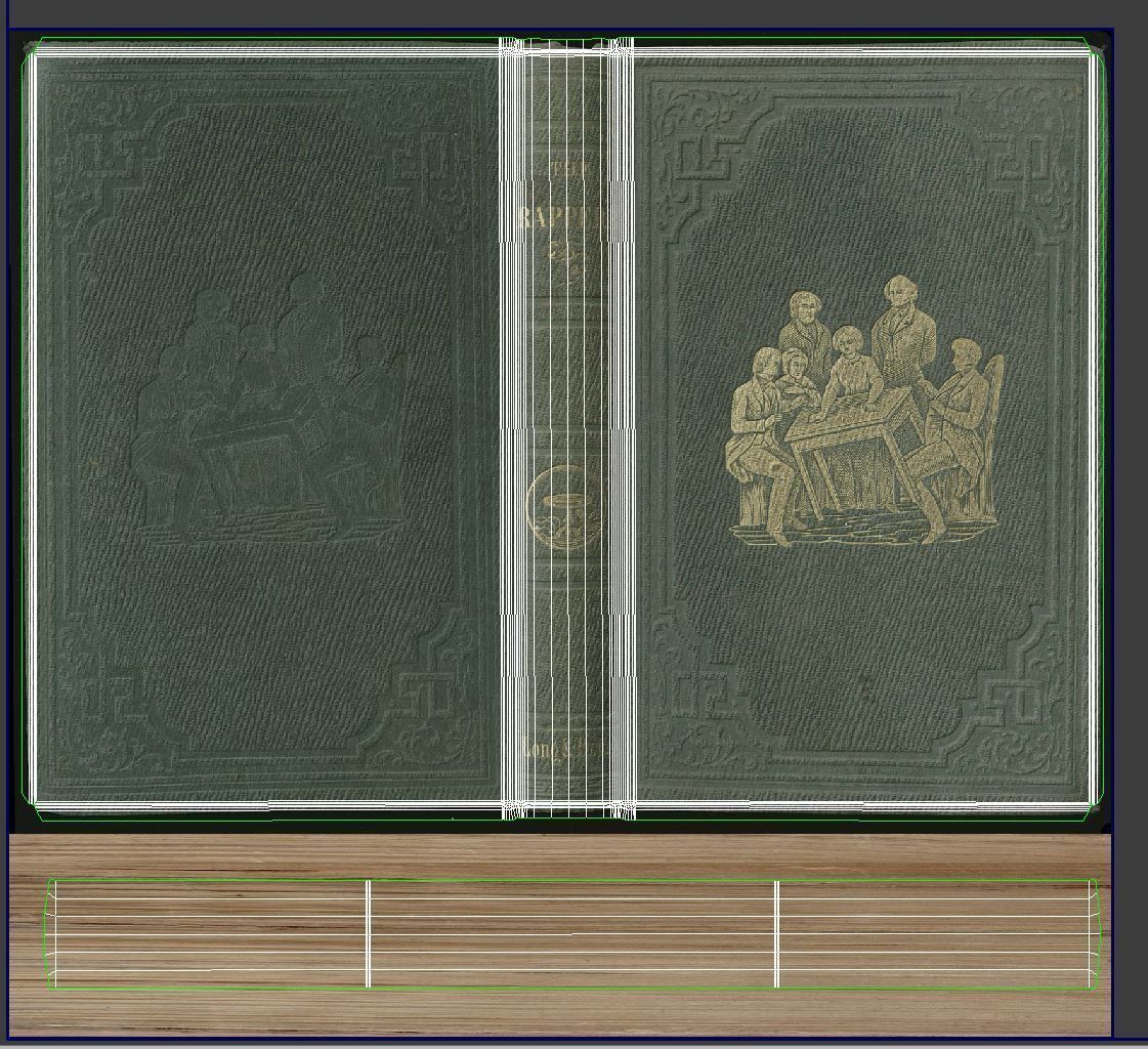 old books on a shelf set 6 3D model_7