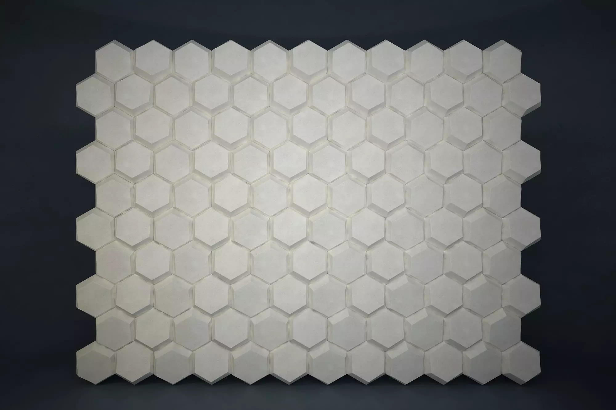 01 HEXAGON MOSAIC PATTERN WALL 3D model_0