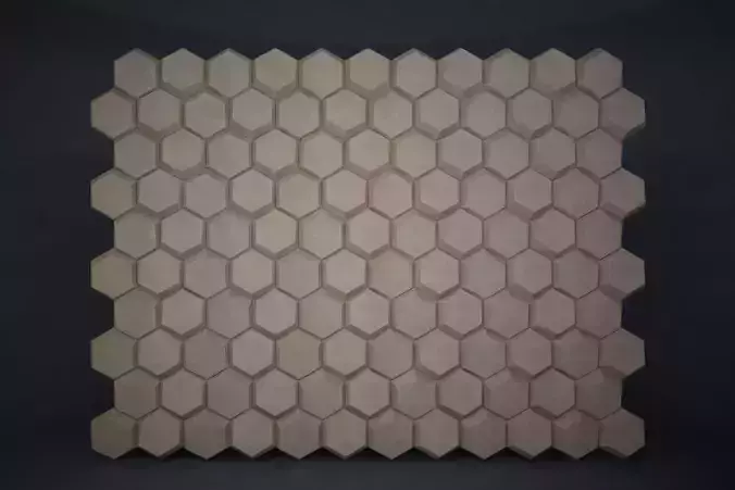 02 HEXAGON MOSAIC PATTERN WALL