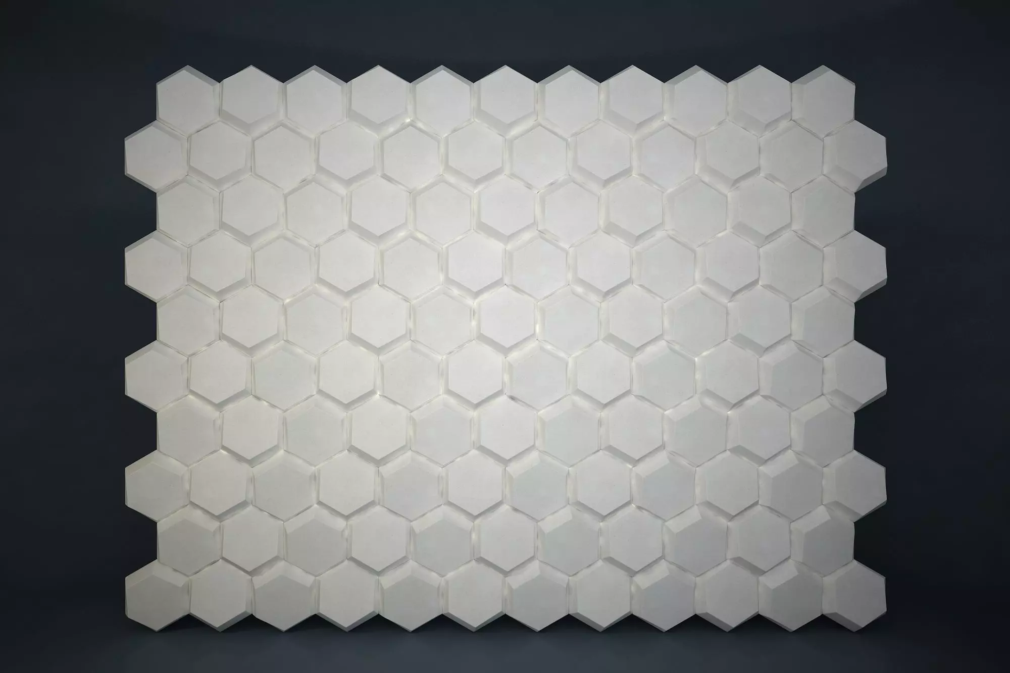 03 HEXAGON MOSAIC PATTERN WALL 3D model_0