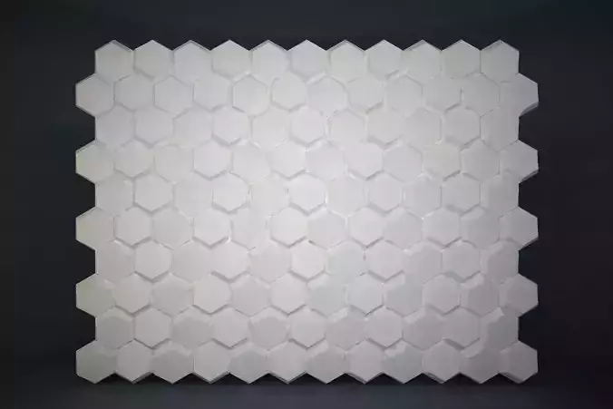 03 HEXAGON MOSAIC PATTERN WALL