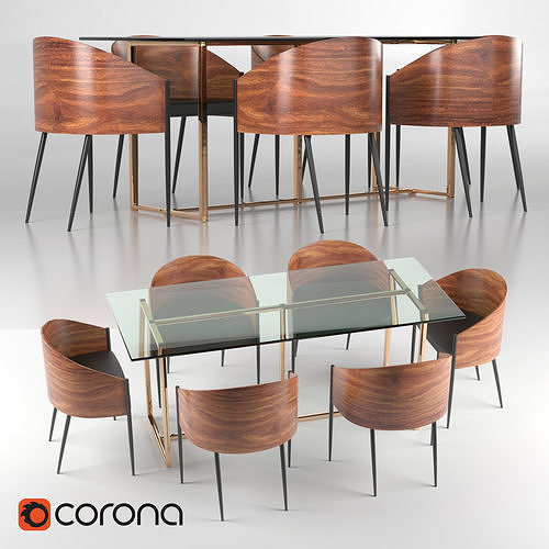 Dinning Set 3D model