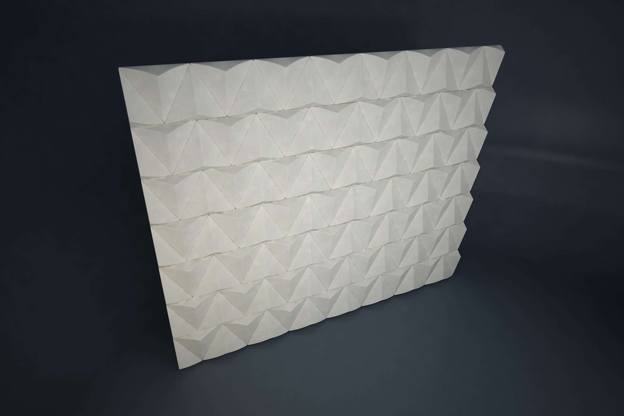 01 TRIANGULAR PATTERN WALL 3D model_3