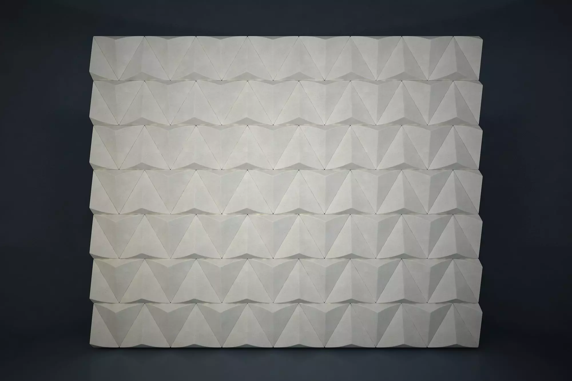 01 TRIANGULAR PATTERN WALL 3D model_0