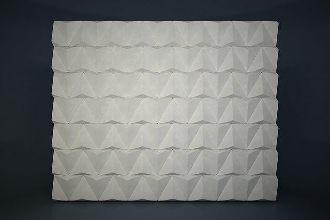 01 TRIANGULAR PATTERN WALL 3D model