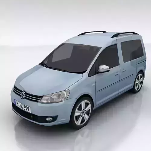 Volkswagen Caddy Low-poly 3D model
