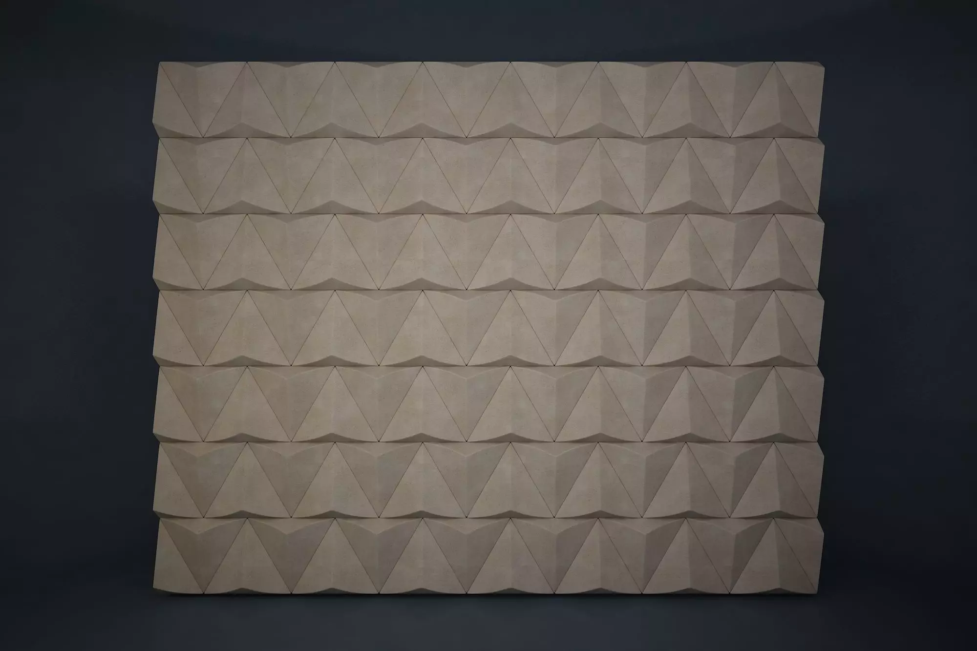 02 TRIANGULAR PATTERN WALL 3D model_0