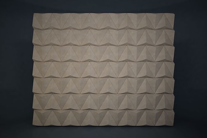 02 TRIANGULAR PATTERN WALL 3D model