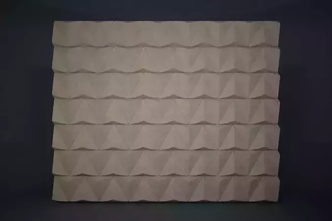 02 TRIANGULAR PATTERN WALL 3D model