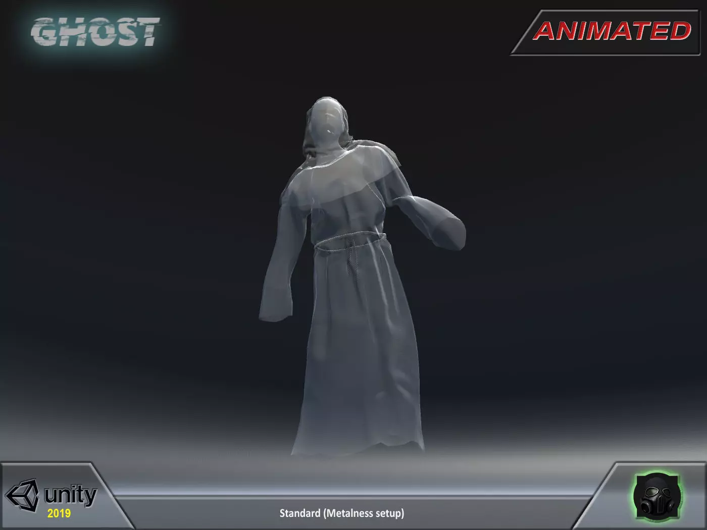 Fantasy character 04--Ghost Low-poly 3D model