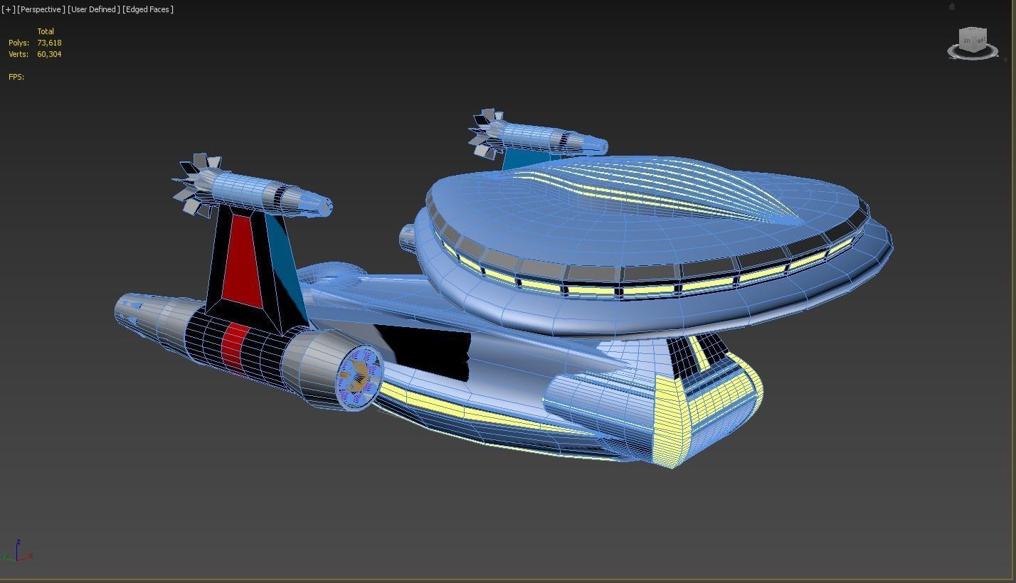 spaceship design  3D model_9