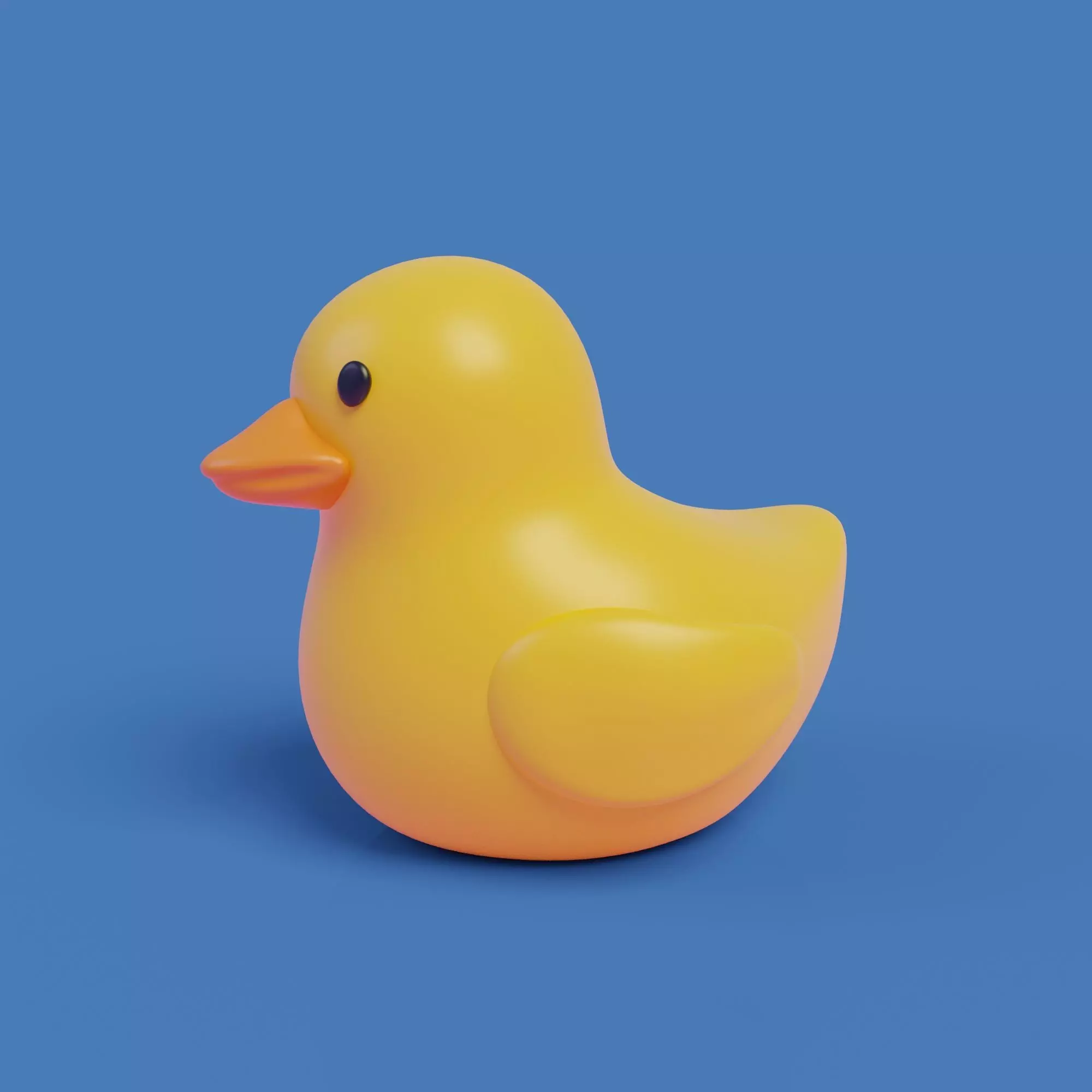Rubber Duck Low-poly 3D model