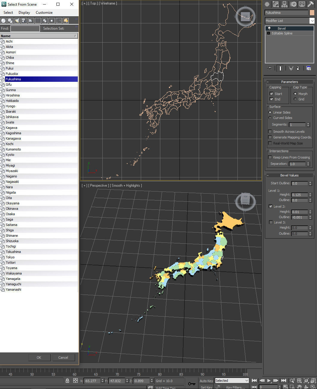 Map of Japan 3D model_5