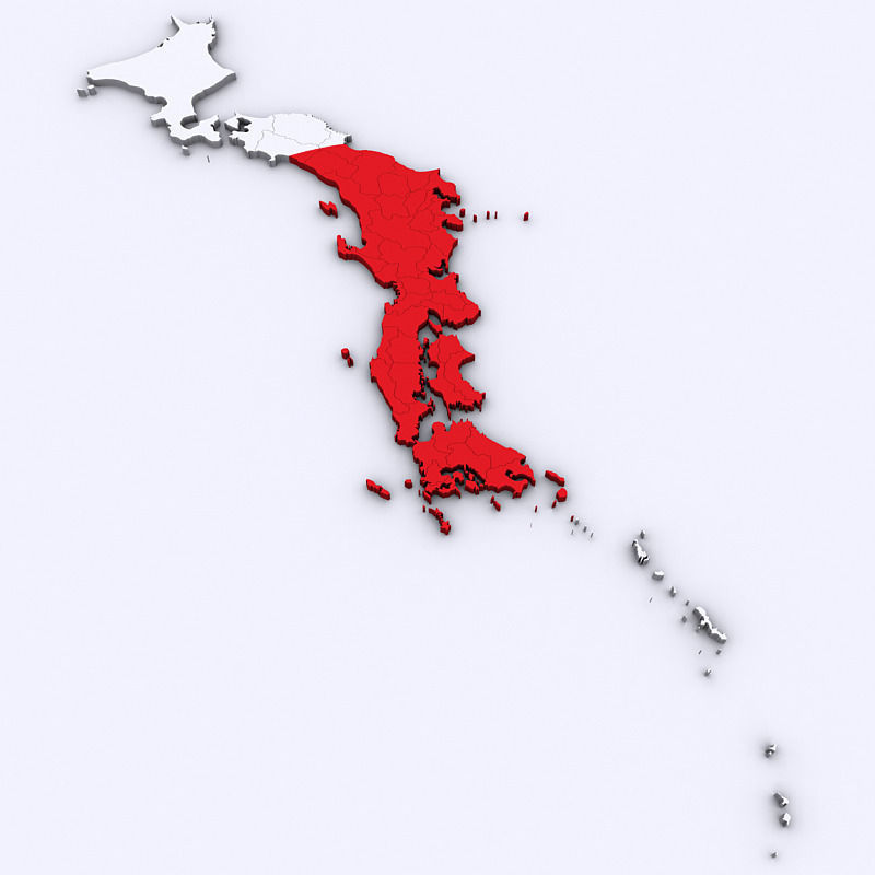 Map of Japan 3D model_1