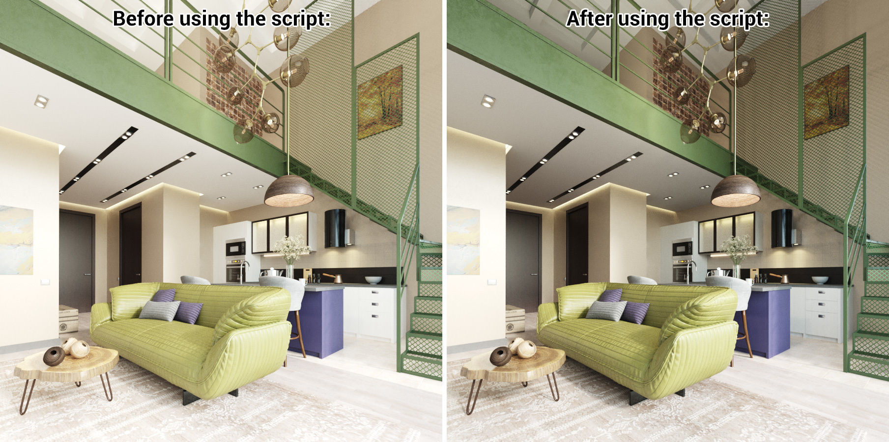 One Click Albedo for Corona render 3D model_3