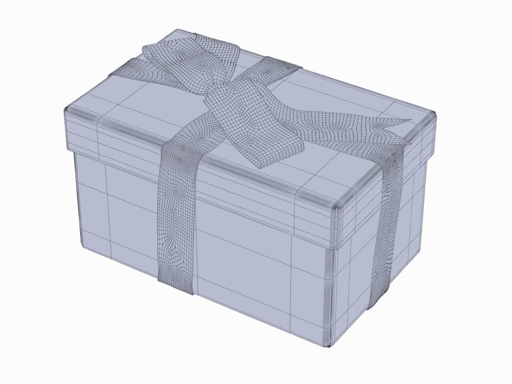 Gift boxes with bows part 1 3D model_3